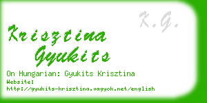 krisztina gyukits business card